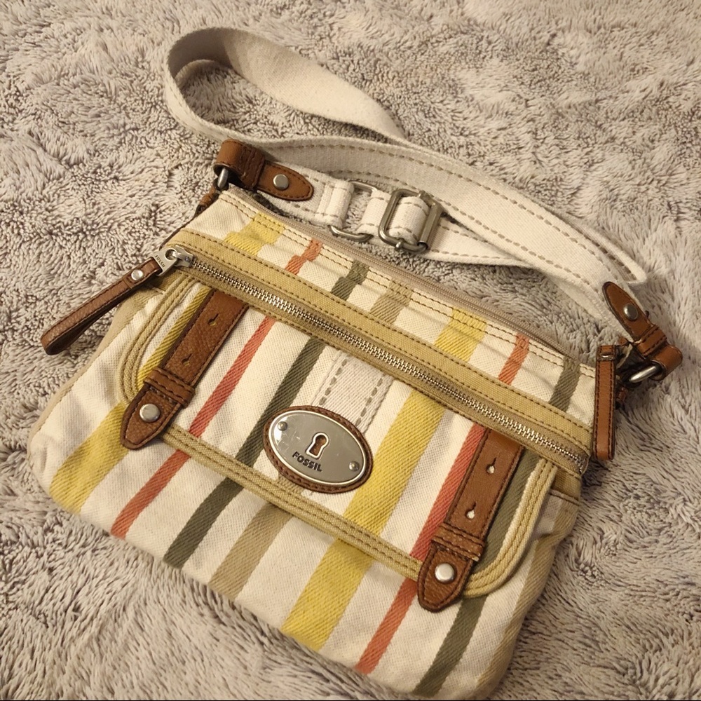 Fossil Striped Boho Bag